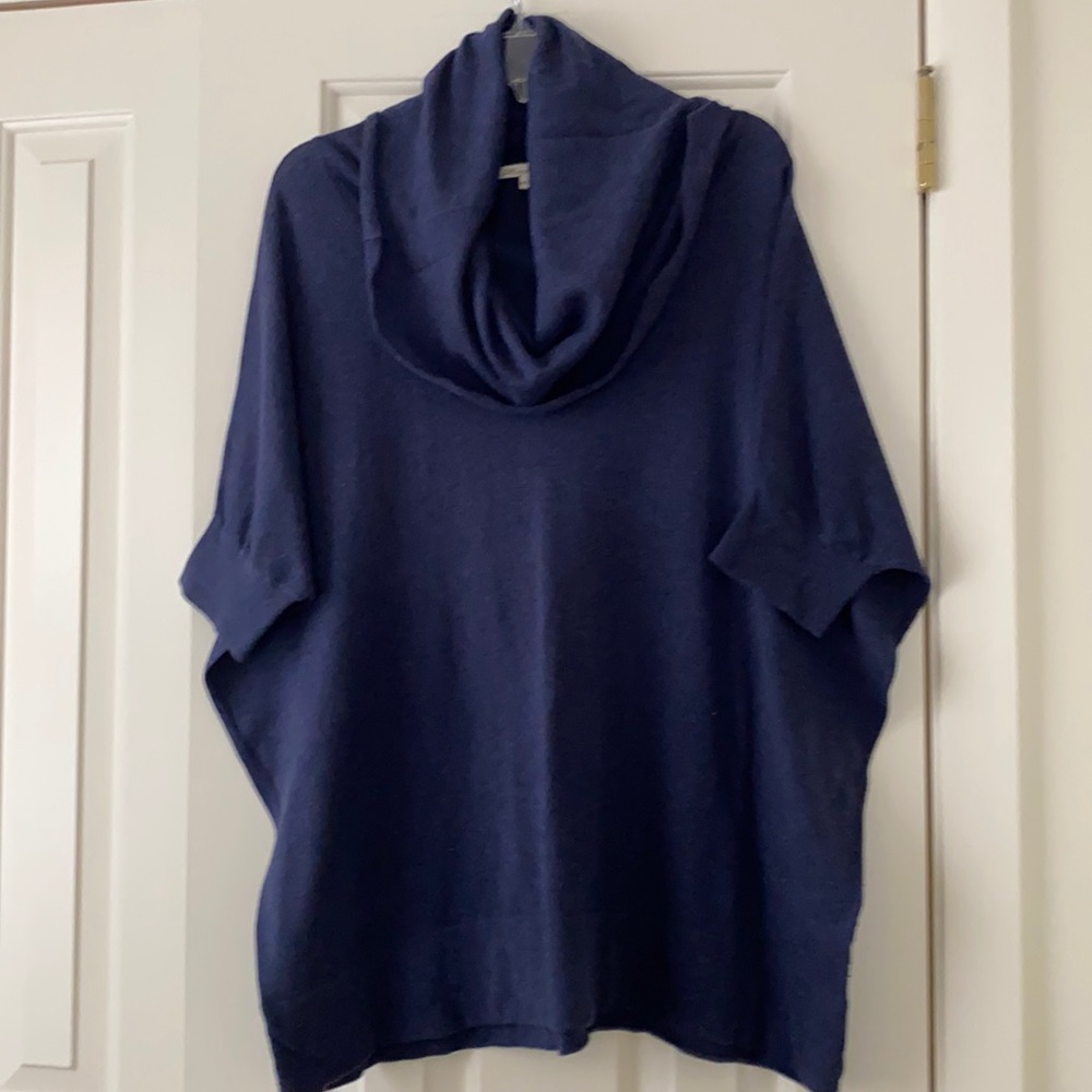 100% cotton Minnie Rose Sweater. Beautiful heathered blue generous cut.